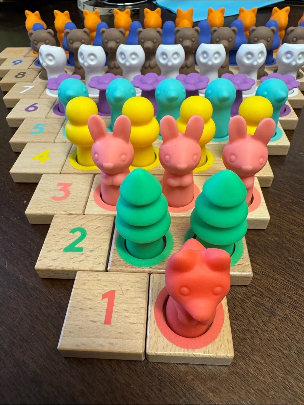 Montessori Math Bars & Number Tiles and Number Sense Nature Counters lovevery